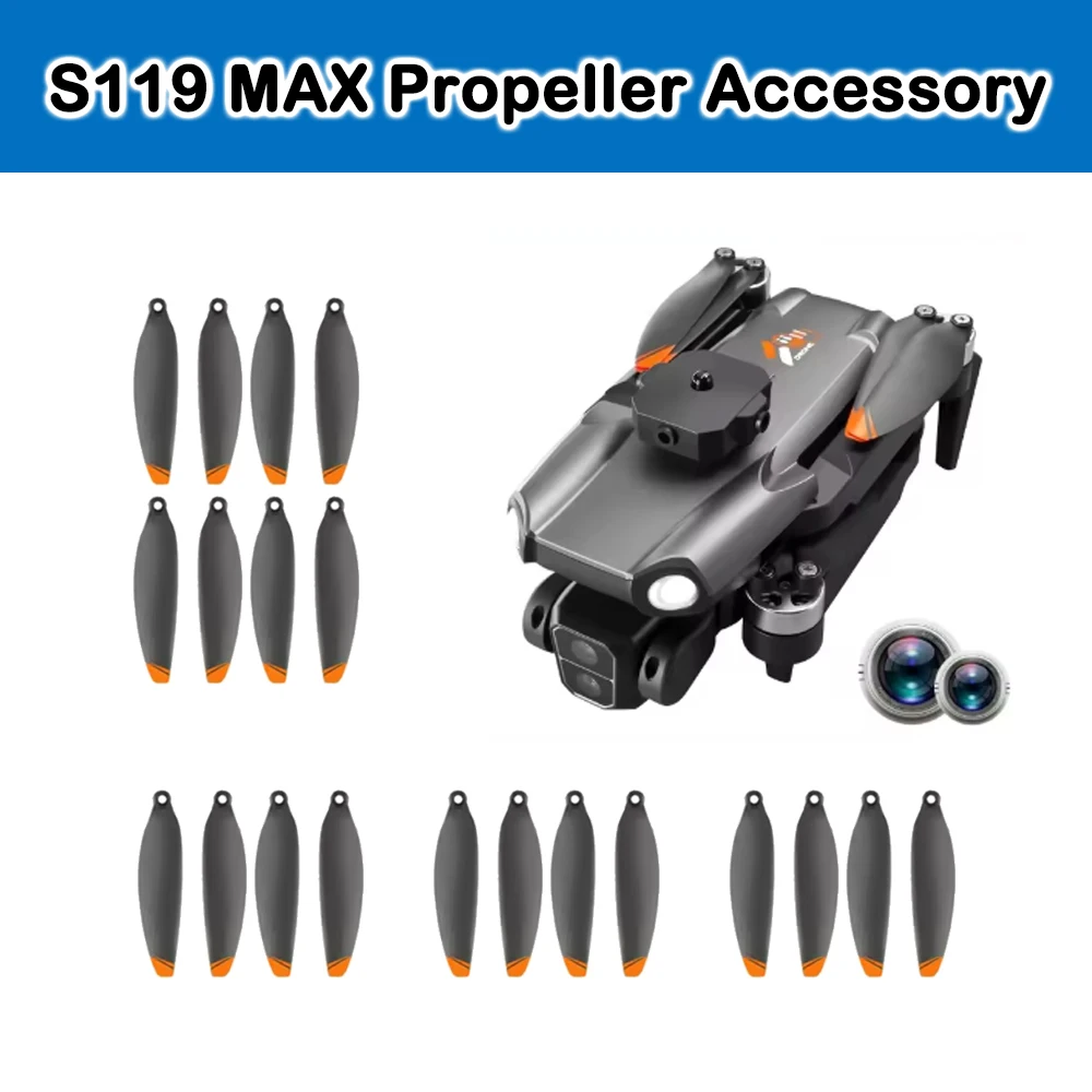 Brushless S119 MAX Drone Original Propeller Spare Part S119MAX Wing Blade Maple Leaf Part Accessory