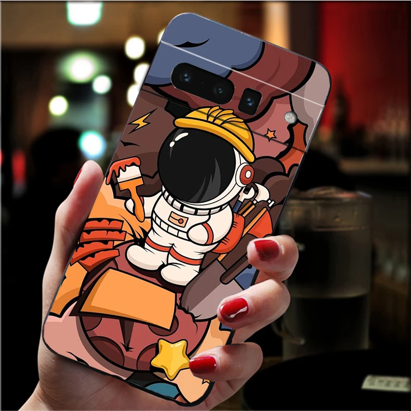 Phone Case for Google Pixel 9 Pro XL 8 7 6 Pro Pixel 8A 7A 6A 4A 3A 3XL Pixel 8 7 6 5 4 Astronaut Art Case