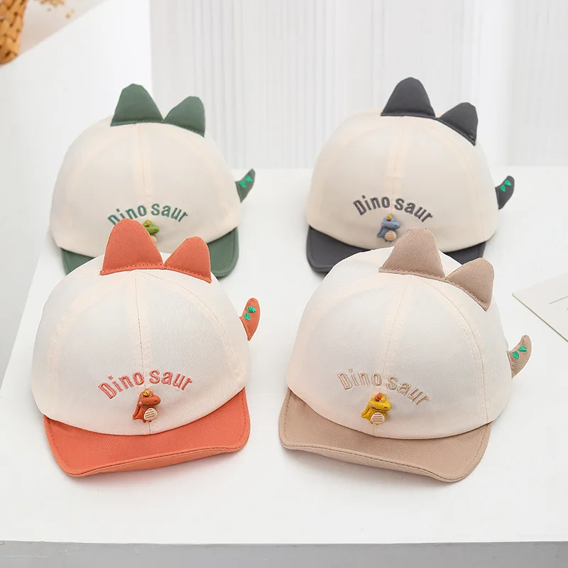 Dinosaur Baby Hat Versatile Cartoon Children Hat Soft Brimmed Sun Protection baby Kids Hats Summer Hats for Kids 햇반 Gorra Кепка