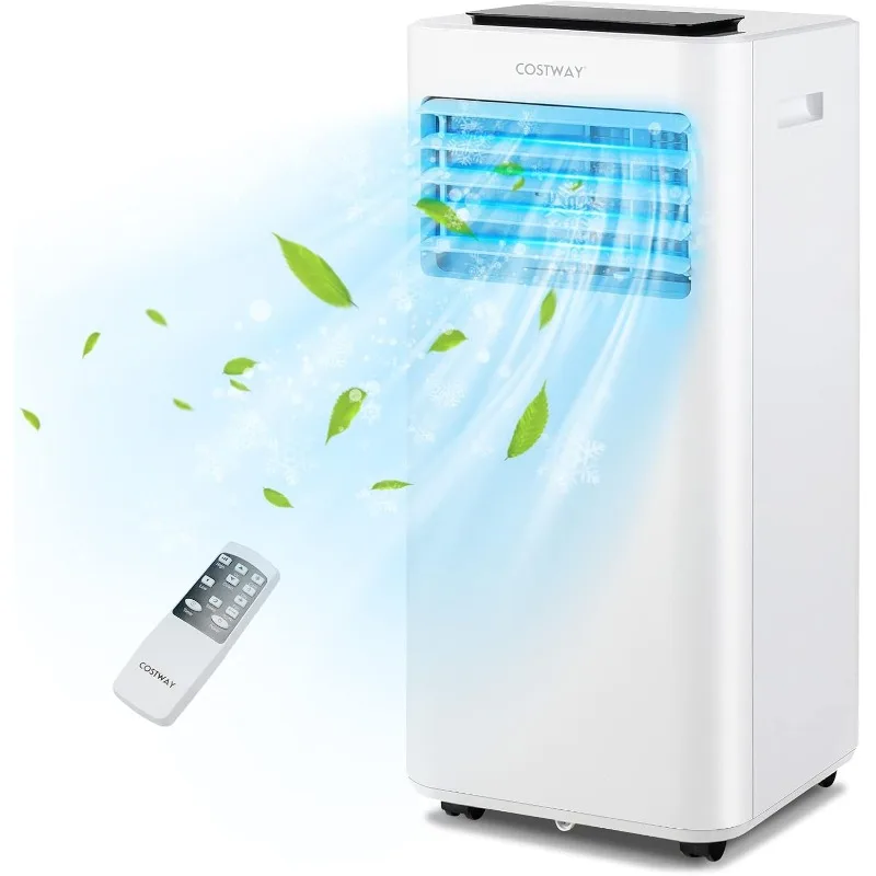 

COSTWAY 10000 BTU Portable Air Conditioner, 3 in 1 AC Unit, Fan & Dehumidifier w/Sleep Mode, 24H Timer, LED Display,