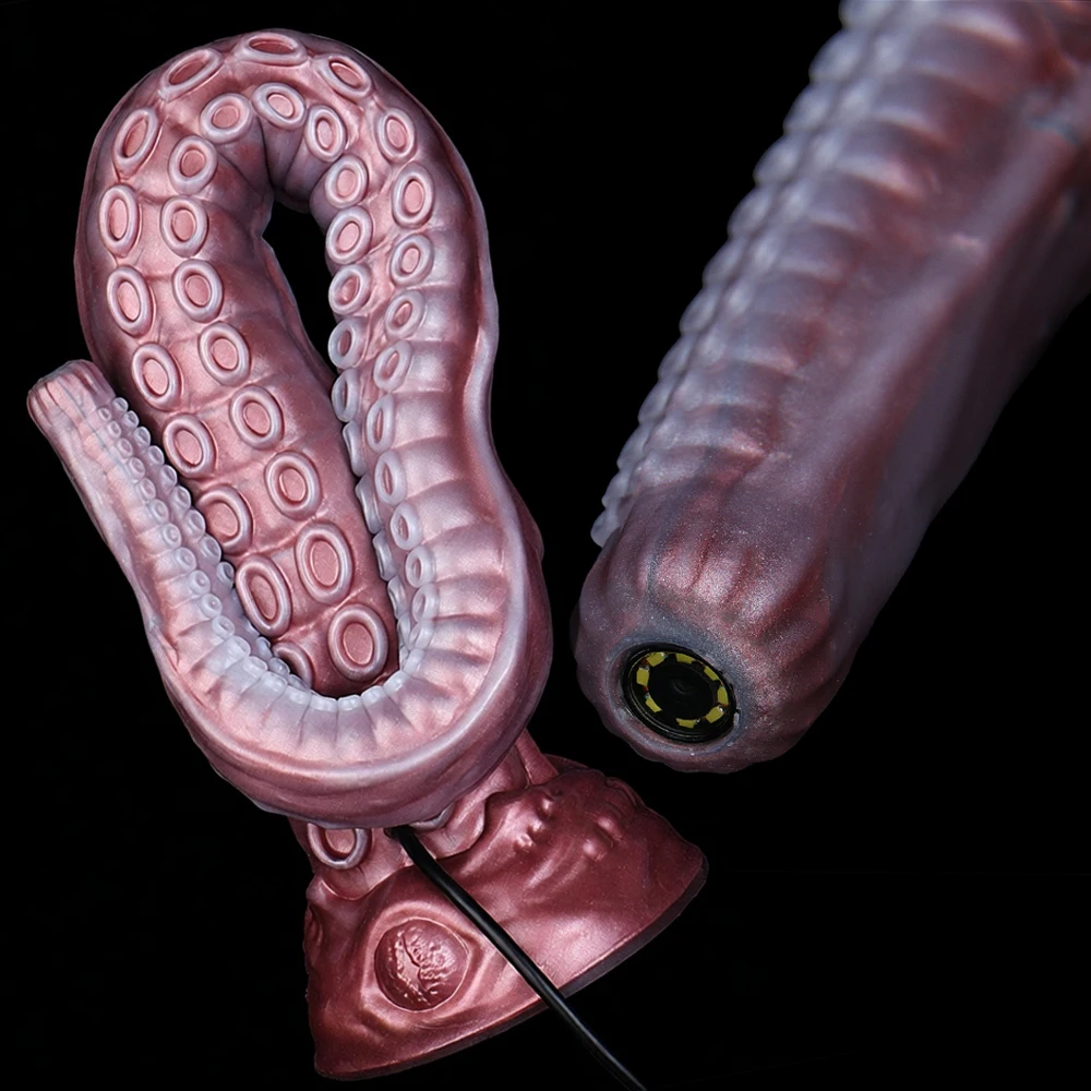 LEZEE Peekable Dildo Anus Stimulator Endoscope Anal Plug Internal Light Bead Buttplug Body Viewing Penis Sex Toys For Men Women