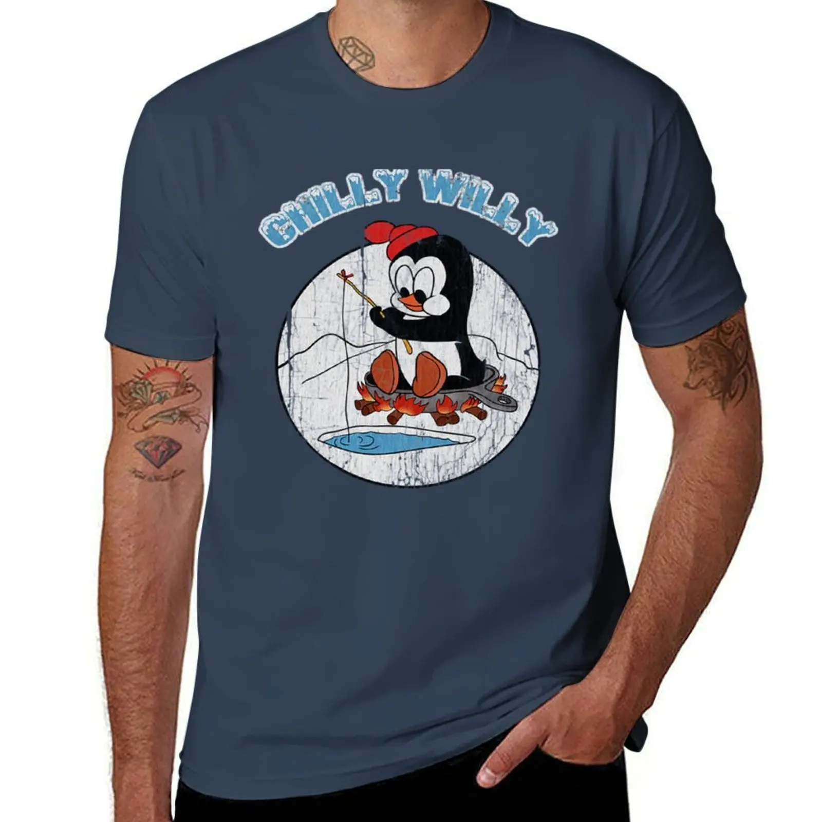 

Футболка Chilly Willy, мужские футболки для мужчин, мужские хлопковые мягкие футболки