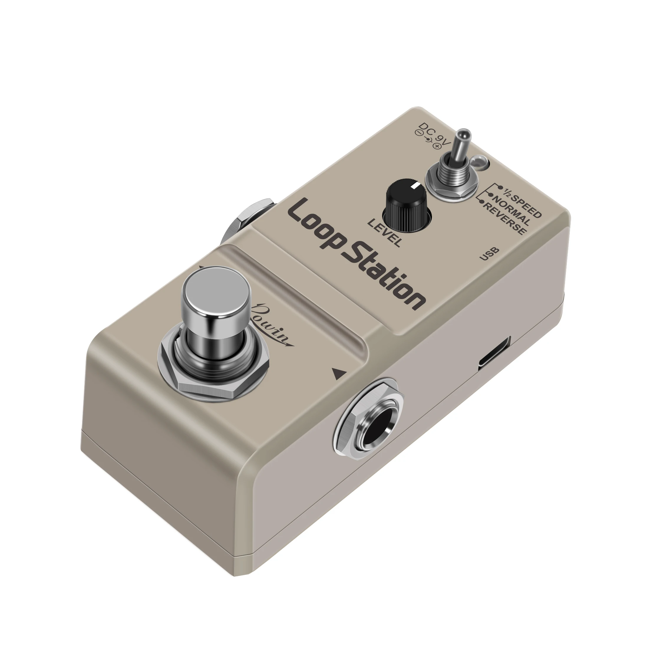 Rowin LN-332S Loop Station 48K Looper Pedal Overdubs ilimitados 10 minutos de loop, 1/2 vezes e pedal reverso True Bypass