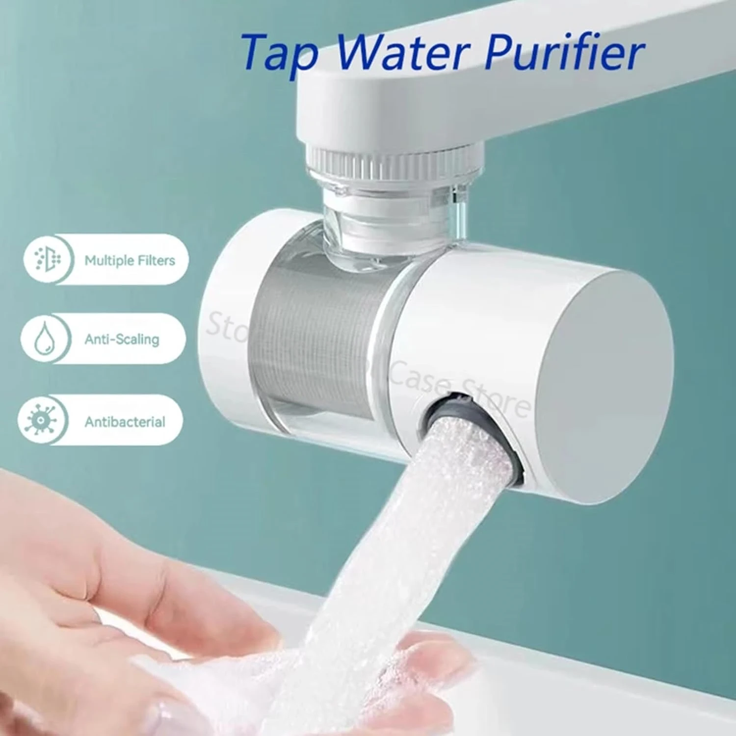 Faucet Filter Splash Proof Tap Water Purifier Filtration And Pressurization 720 Degree Rotating Universal Extension Nozzl