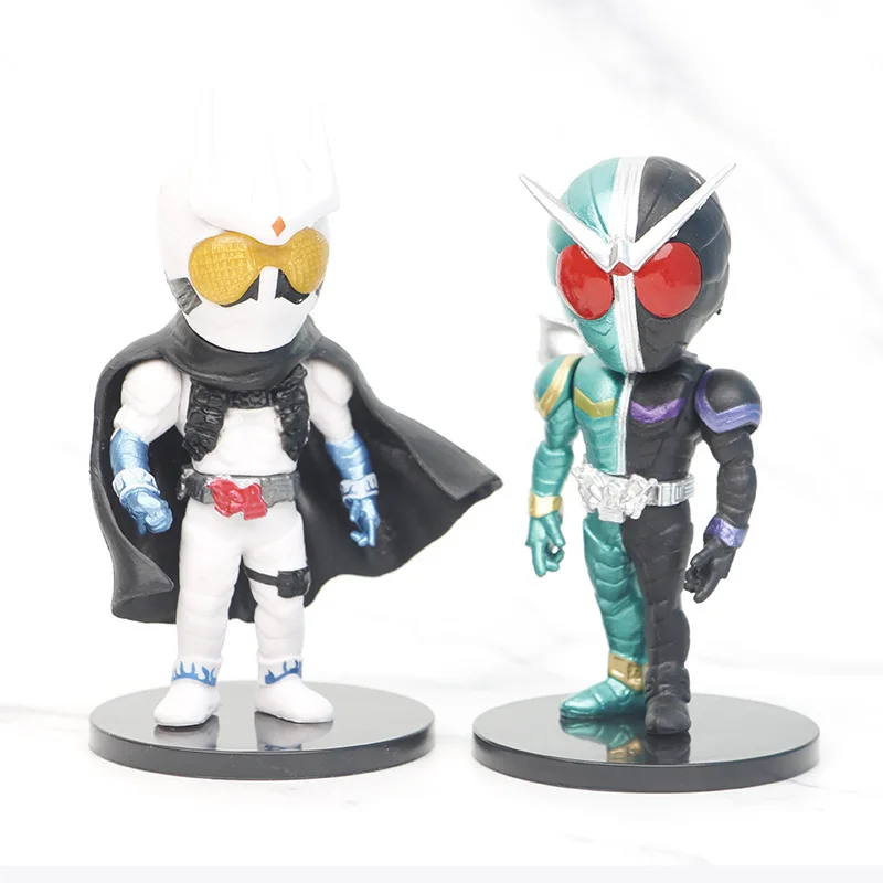 Kamen Rider Ataque Força Anime Figuras de Ação, Modelo PVC, Kit Pingente, Decoração Colecionáveis, Brinquedos Cool, Presentes, 6 peças por conjunto