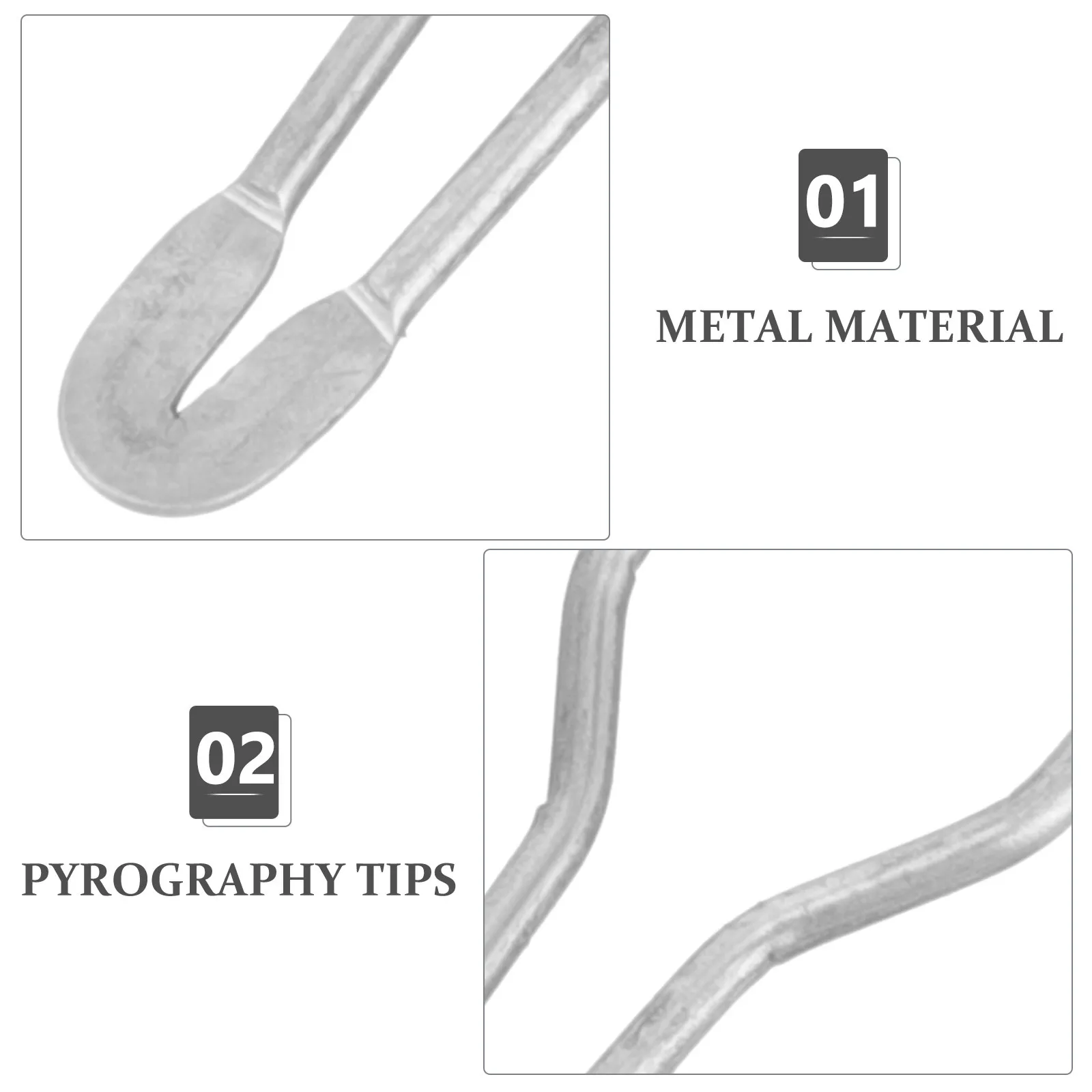 

10Pcs Pyrography Wire Nib High Impedance Stable Soldering Wood Burning Letter Tip Durable Portable Replacement Tool