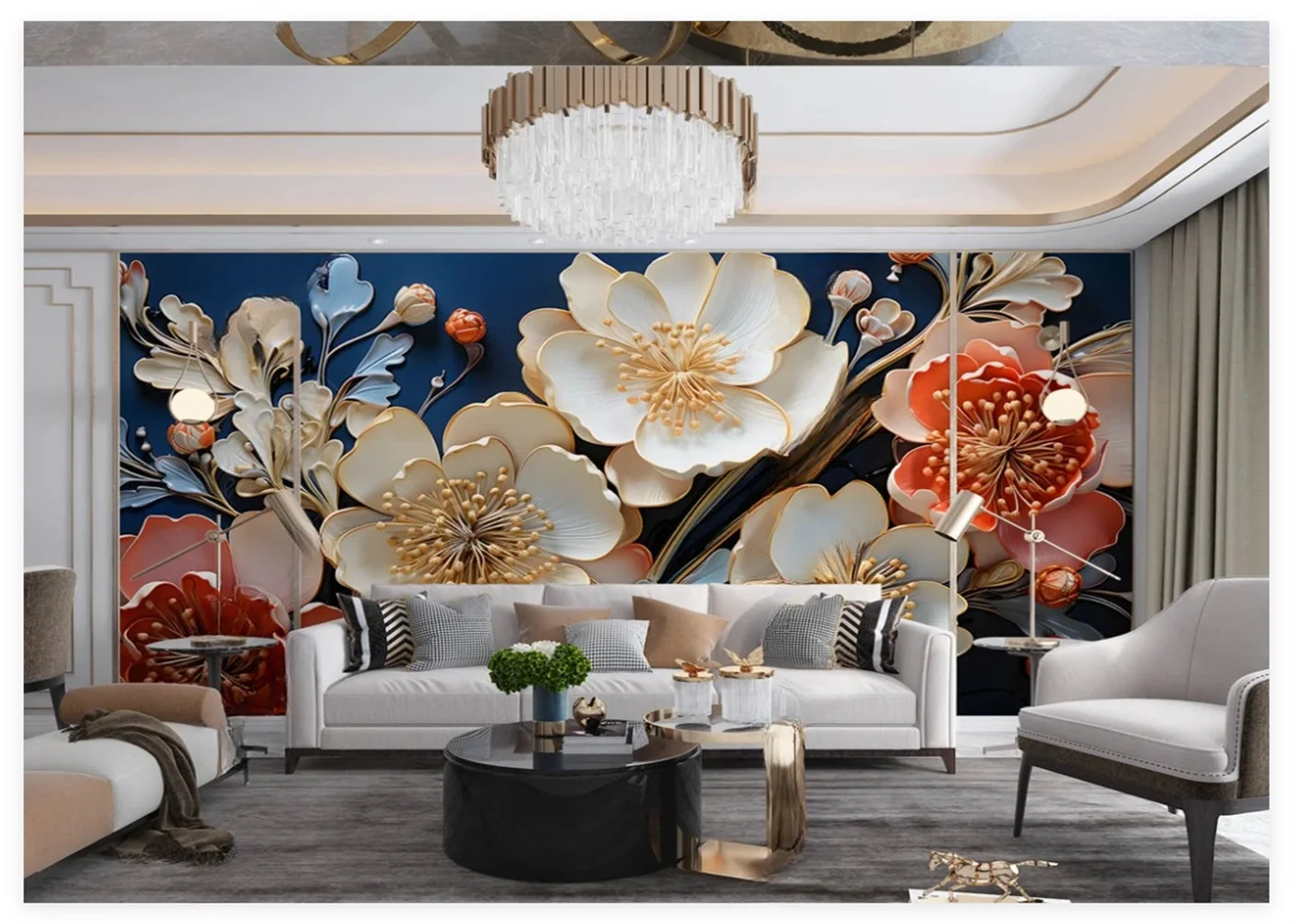 

Custom size mural 3d flower TV wall stereo plum background home decoration living room bedroom decorative painting 3d wallpaper