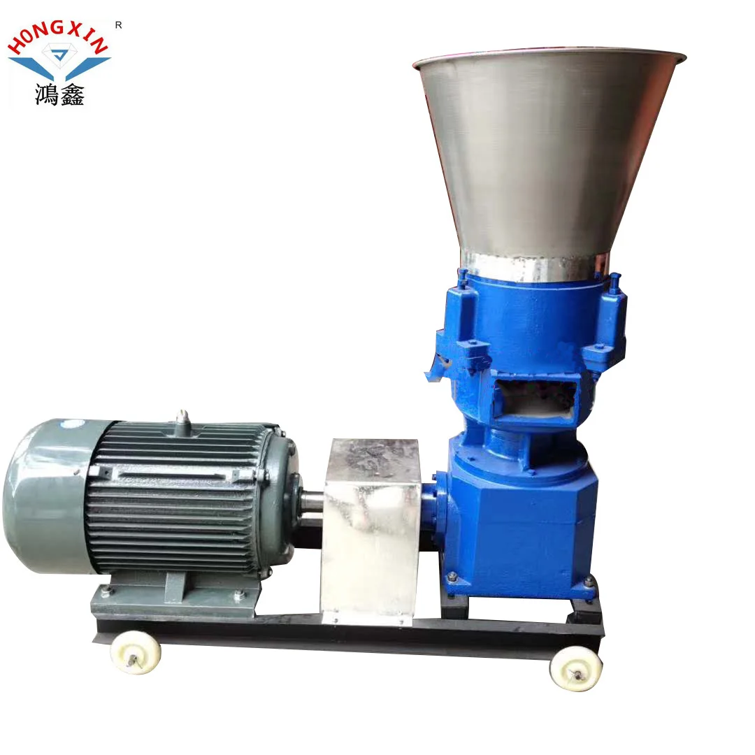 Household Small Feed Pellet Machine 300 Type 400 Type Cattle and Sheep Feed Pellet Machine Flat Mold Breeding Feed Pellet Machin