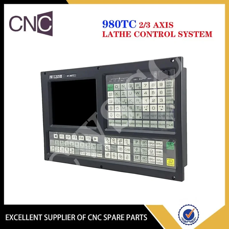 CNC lathe controller KY-980TC 2 3 axis control system 8 inch display PLC function Tac panel