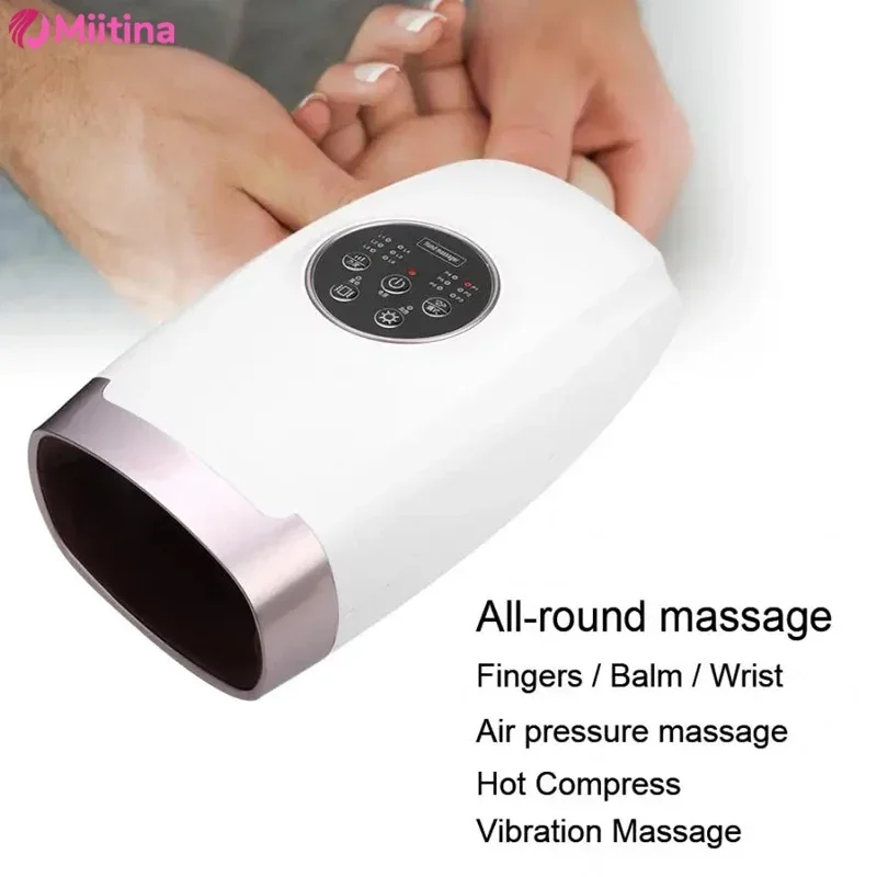 

Electric Hand Massager With Heat Air Compression Therapy for Arthritis Wrist Finger Massager for Pain Relief Hand Massage Relax