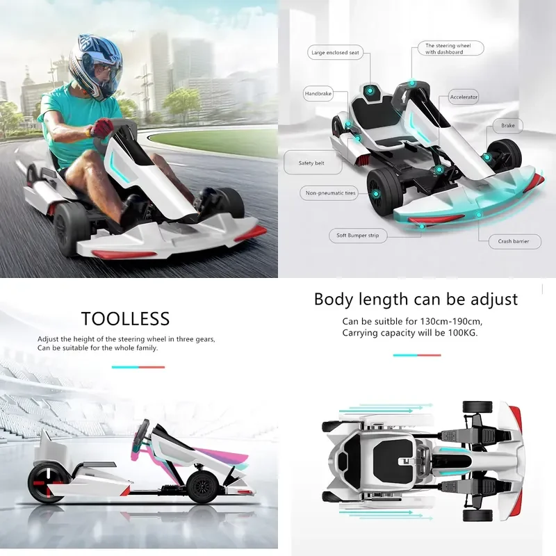 for Wholesale Children and Adults Outdoor Indoor Utility Karts Wilderness Drift Electric Kart Kits Racing Go Kart