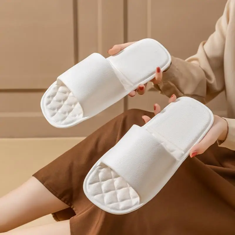 Purcoral Foldable Travel Slippers Women Men Portable Slide Sandals Non Slip Quick Dry Bathroom Shower Slippers Indoor Hotel