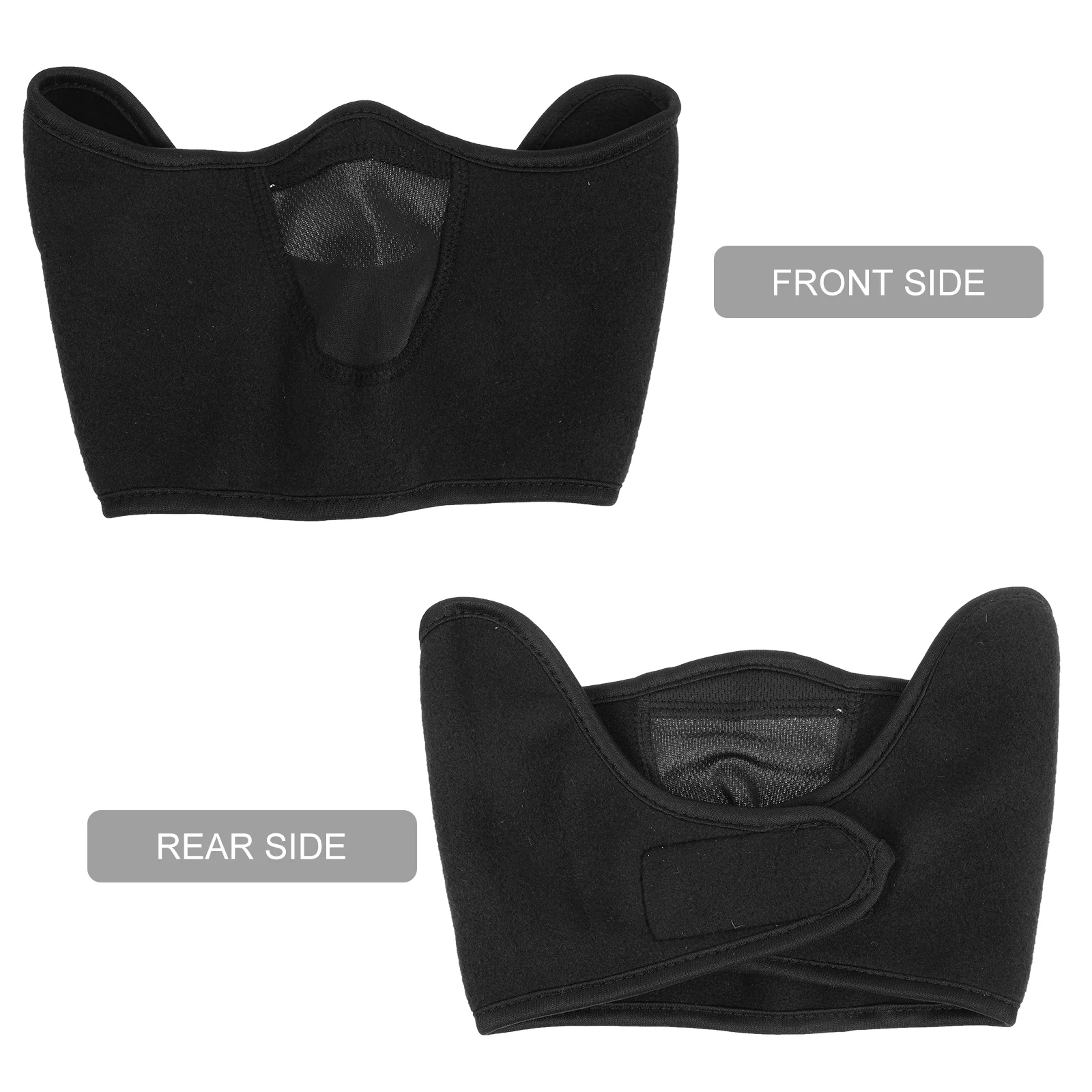 Face Towel Windproof Protective Facial Mask for Riding Equipment Reusable Black Warm Neck Cover Outdoor