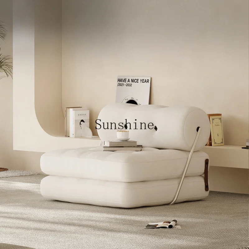 

Lamb wool t-module sofa bed folding sofa chair can be reclined and slept