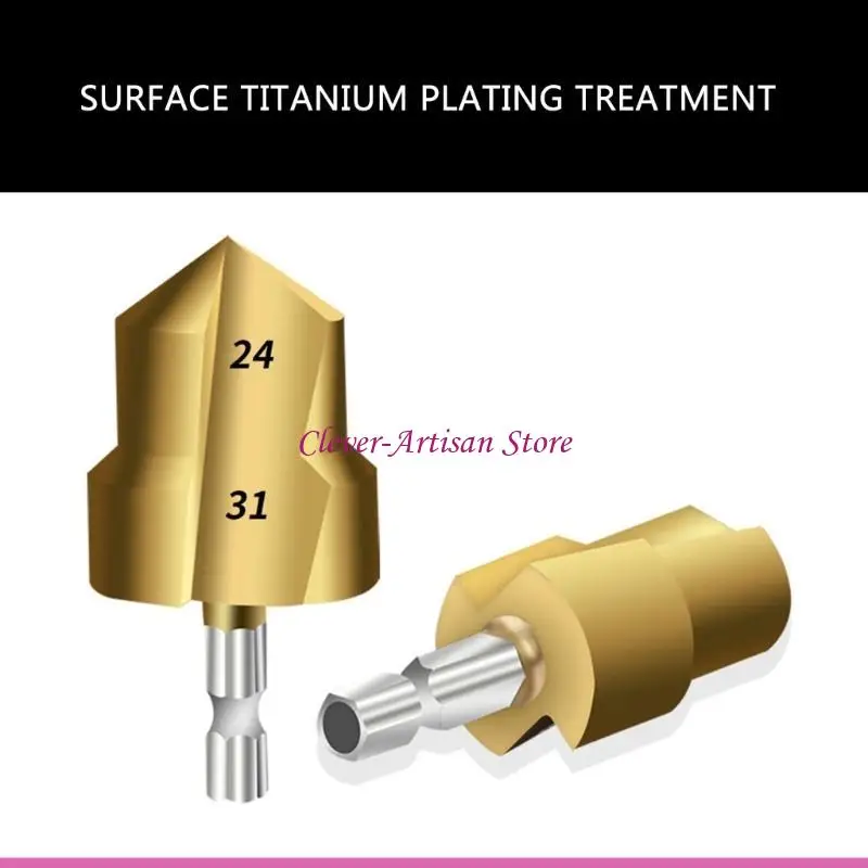 

E06B Easy to Use Reaming Drill Bit Pipe Cutter Drill Bit, Coated for Accurate Size Pipe Fitting for Water System