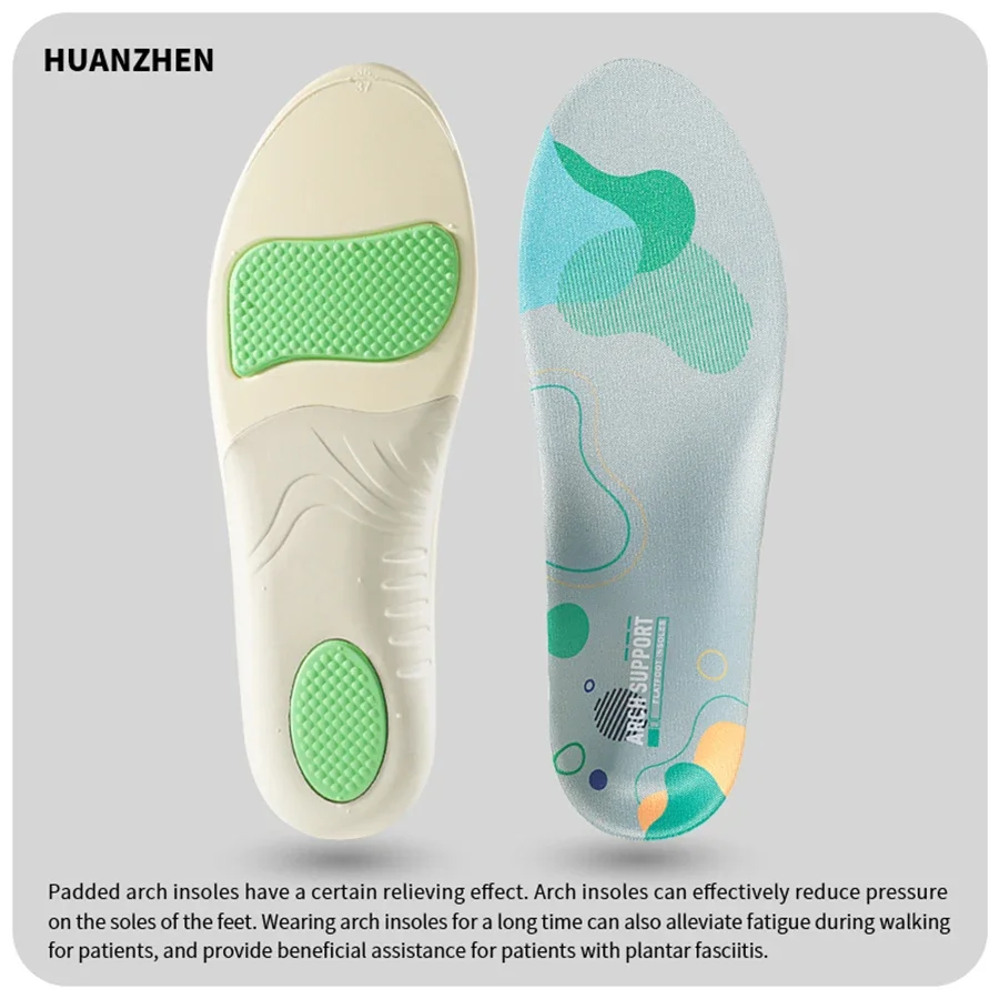 1Pair Flat foot Orthotic Insoles Comfortable arch support insole Shock Absorption Shoe Sole men and women Sports insoles image 6