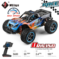 Wltoys 104019 104009 1:10 RC Car 55KM/H Off-Road Racing Brushless Motor High-Speed Drift 2.4G Remote Contro Cars for Toys Boy