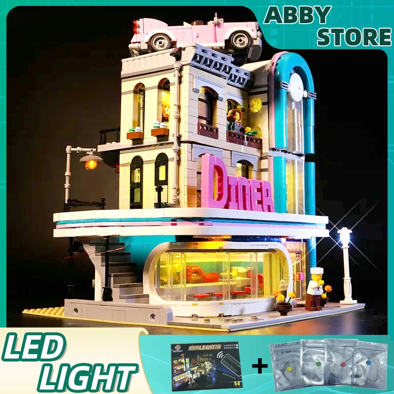 

Комплект светодиодных фонарей «сделай сам» для LEGO 10260, набор строительных блоков в центре города (только светодиодный светильник, модель без блоков)