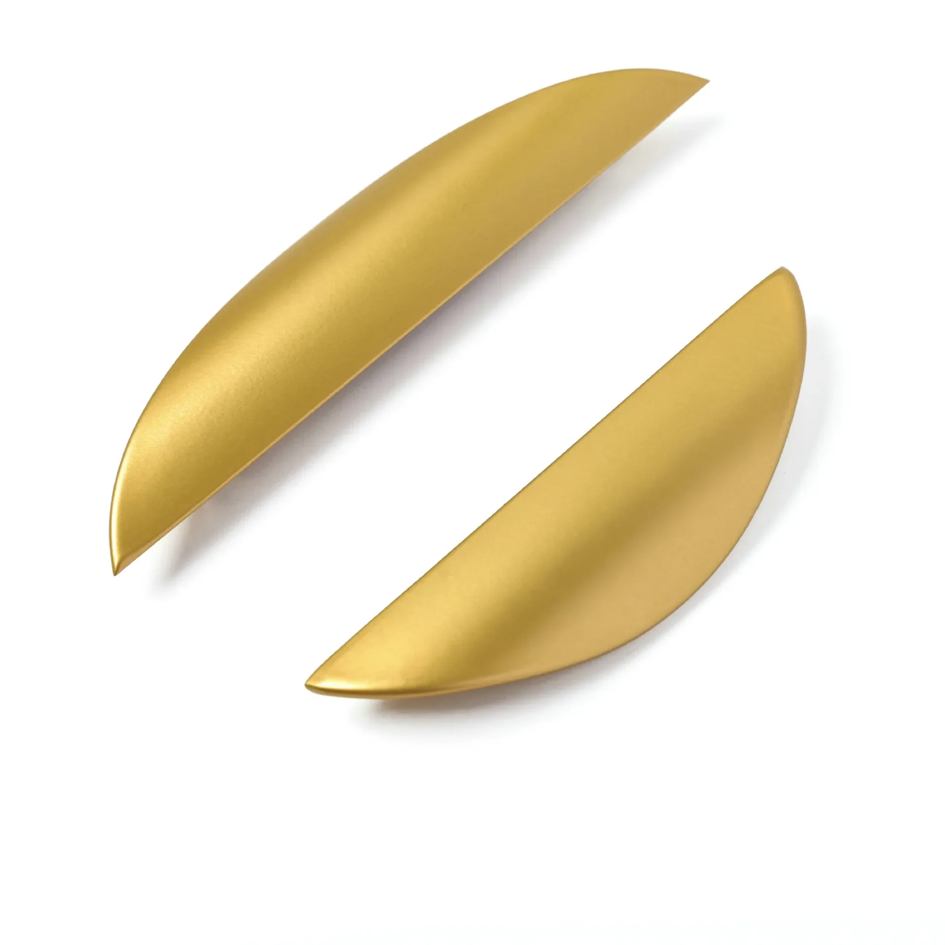 

Black Copper Color Door Handle Nordic Simple Wardrobe Drawer Knob Golden Crescent Furniture Decoration Hardware