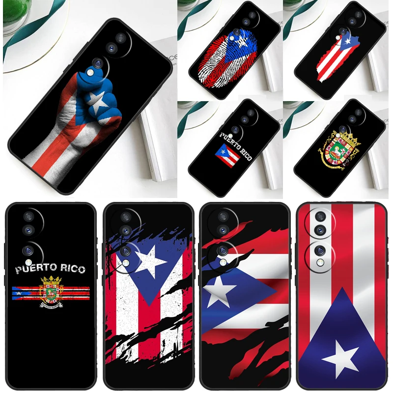 Puerto Rico Flag Case For Honor Magic 7 Pro 5 6 Lite Honor 200 Pro 50 70 90 X9a X8a X8 X9 X8b X9b X9c Cover