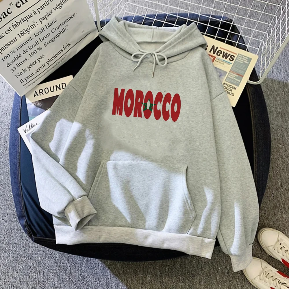 Maroc Morocco hoodies women anime gothic vintage sweatshirts pulls women graphic tracksuit