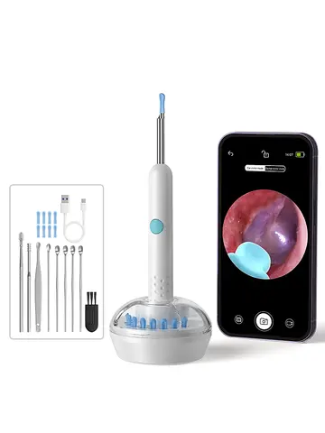 Caméra auriculaire visuelle intelligente HD1080P, 4.2MM, WIFI, nettoyeur d'oreille étanche, Endoscope, outil numérique d'élimination du cérumen, étui pour cuillère auriculaire