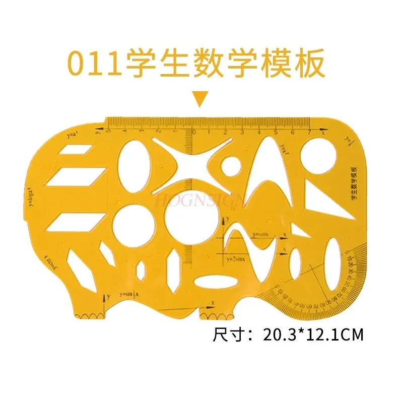 

1 шт., шаблон для рисования архитектурного дизайна, линейка, студенческий геометрический рисунок, мебельный круг, эллиптическая кривая