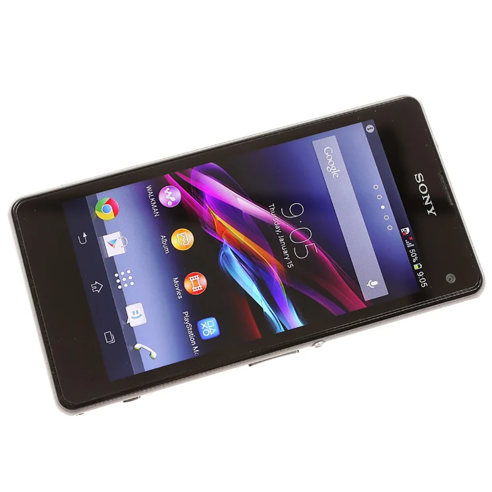 هاتف Sony Xperia Z1 Compact D5503 الأصلي Android 2GB RAM 4.3 "20.7MP 3G/4G رباعي النواة WIFI GPS 16GB Storage z1 مدمج