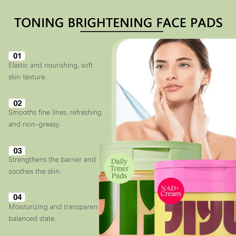 NAD+ Anti Oxygen Face Cream Skin Barrier Repair Snail Mucin Serum Cotton Pads Diminishing Dark Spots Whitening and Moisturizing