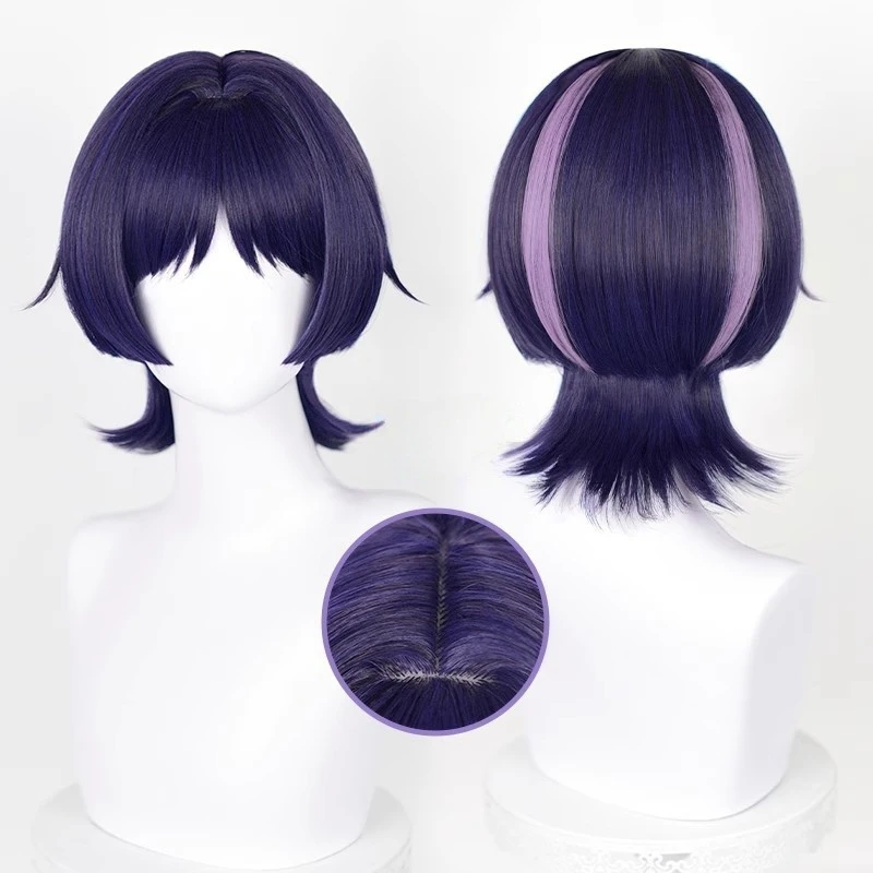 Wanderer Balladeer Scaramouche Cosplay Genshin Impact Cosplay Costume Hat Wig Halloween Carnival Party Role Play Outfit - view 6