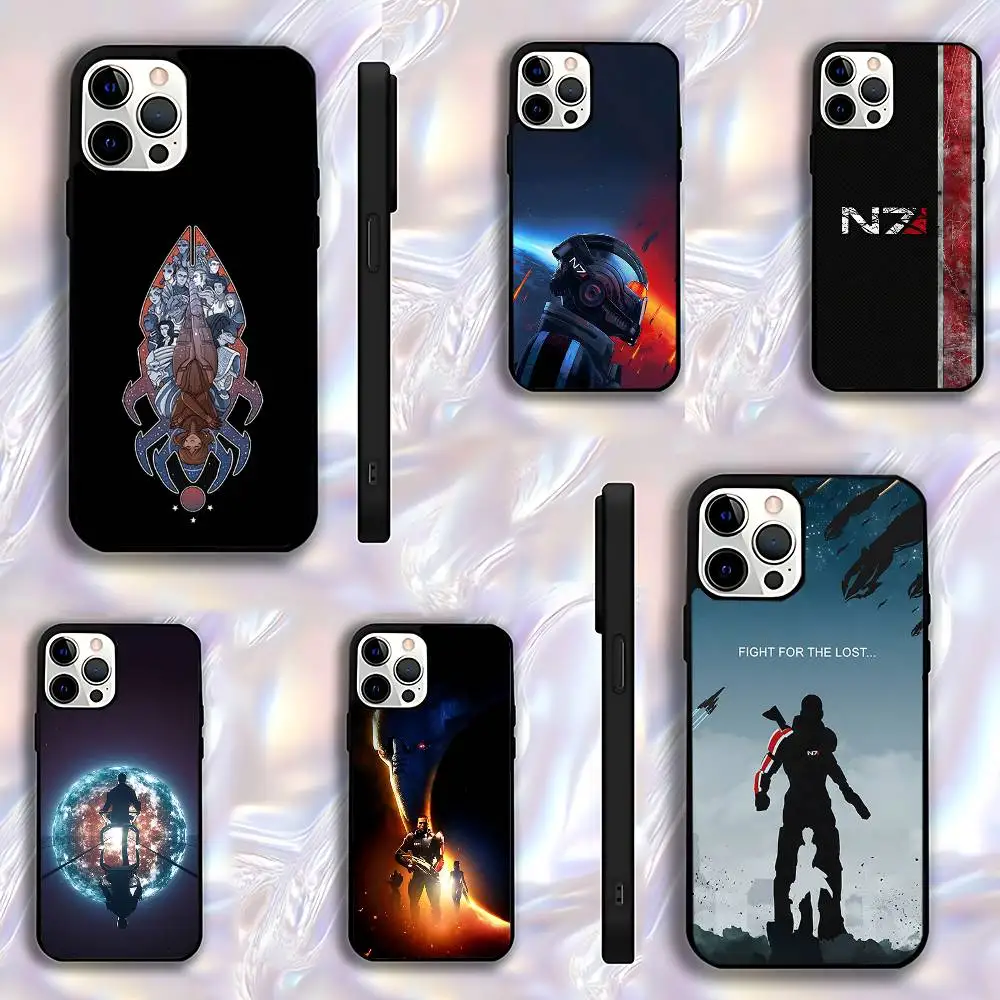 

N7 M-Mass Effect Game Phone Case For iPhone 17,16,15,14,13,12,11,Pro,Max,Plus,E,Air,Mini Protective Black Cover