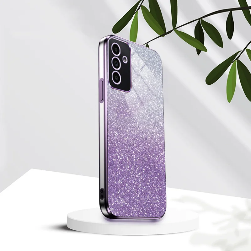 A 05 54 34 24 14 Luxury Gradient Glitter Plating Case For Samsung Galaxy A05 A05S A54 A34 A24 A14 A15 A04s Silicon Back Cover