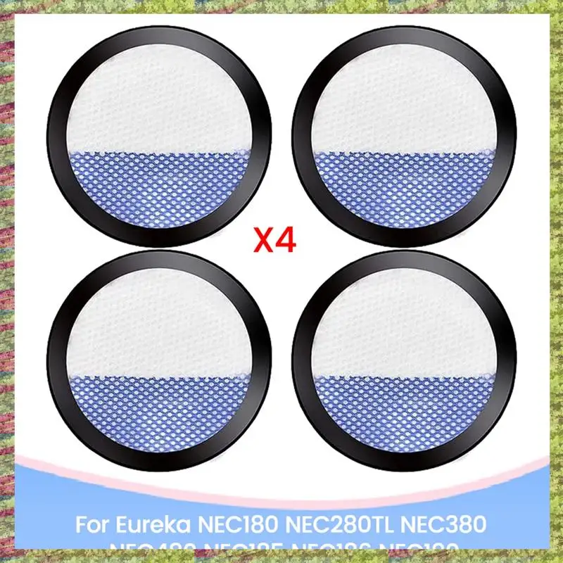 ABKB 4 قطعة استبدال مرشحات فراغ تستقيم ل يوريكا NEC180 NEC280TL NEC380 NEC480 NEC185 NEC186 NEC190 أجزاء المكنسة الكهربائية