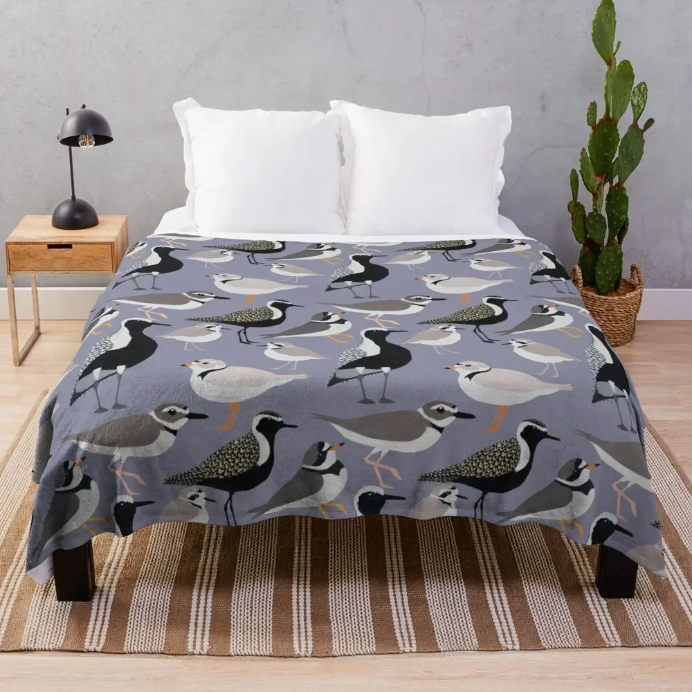

Plethora of Plovers Throw Blanket Soft Sherpa Fleece Warm Blanket for Winter