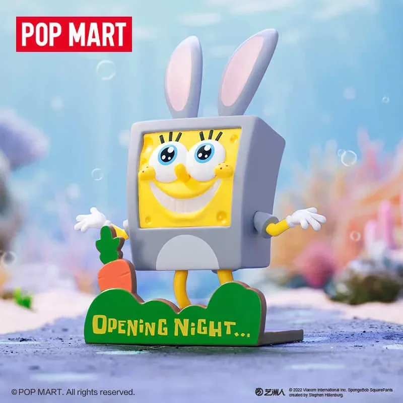 Popmart SpongeBob Life Transitions Kawaii Action Anime Figures Cute Model Collection Ornaments Toys and Hobbies Birthday Gifts