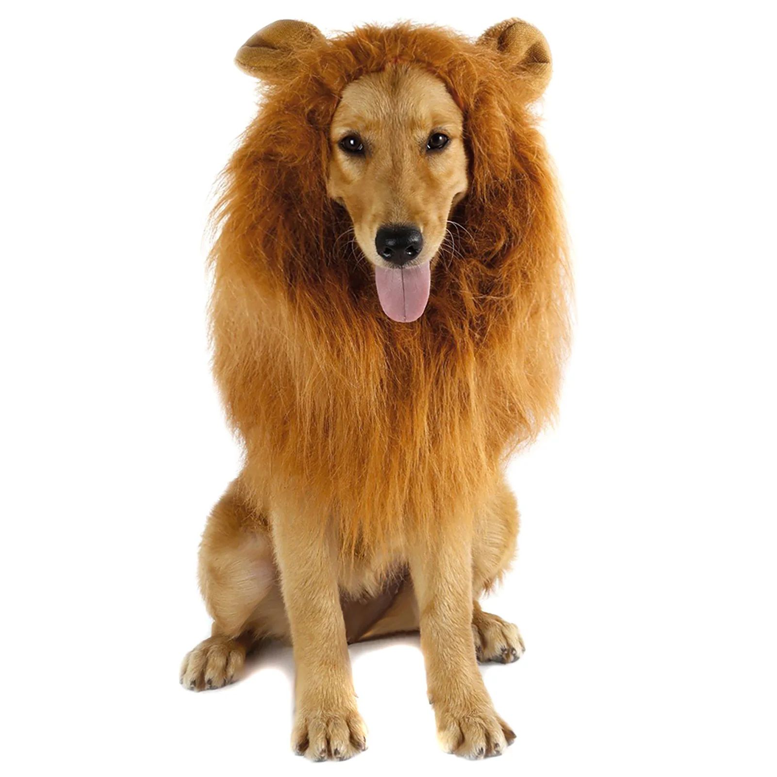 Pet Lion  Wig Costume Cat Lion Headgear Small Dog Hat Pet Funny Headdress for Photo Shoots Cospaly Party