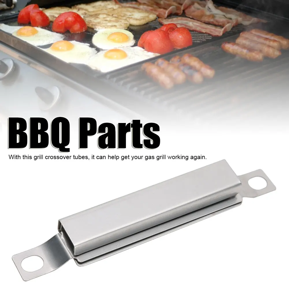 BBQ Parts BBQ Parts Stainless Steel Gas Grill Crossover Tube Channel  Replacement Fit for Charbroil Performance 463673517