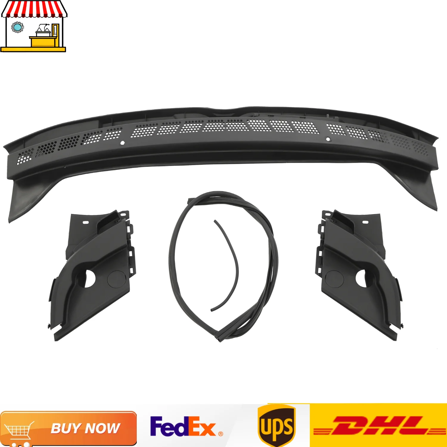 

Front Windshield Wiper Cowl Cover with 2pcs Wiper Arm Trim Cover Panels for Honda Civic 2006-2011