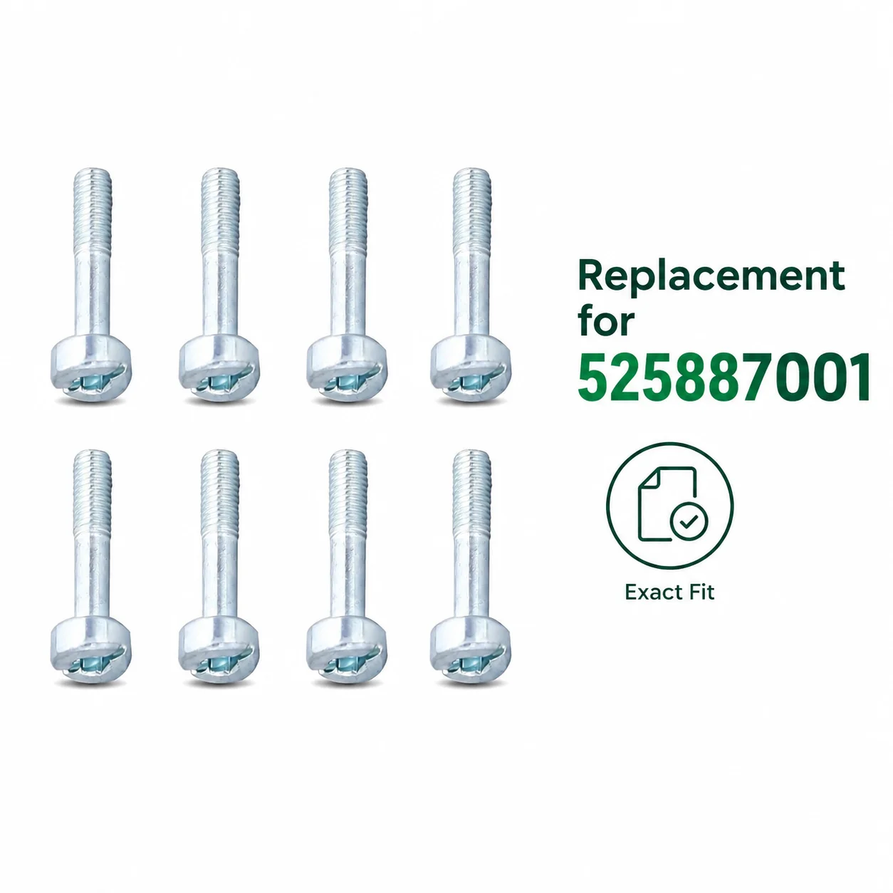 8PCS Screw Bolt Kit Replacement For Husqvarna 372XP 395 362 365 3120 340 345 350 Chainsaw Repair Parts Set OEM 525887001