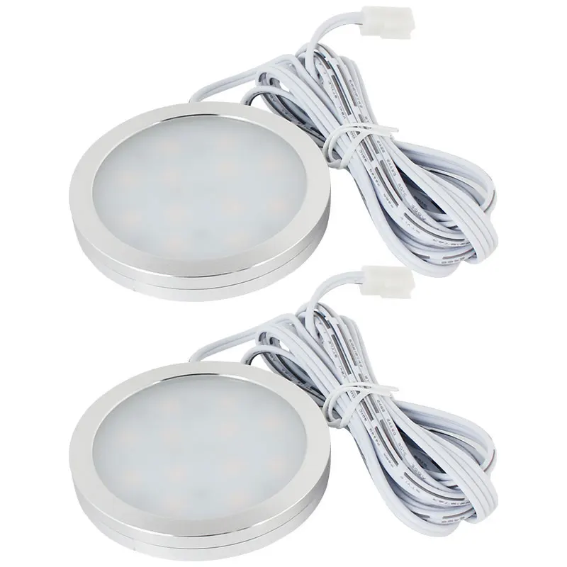 HEYRV High Quality 12V RV Caravan LED Cabinet Puck Light Warm White Interior Spot Lamp 10pcs/box