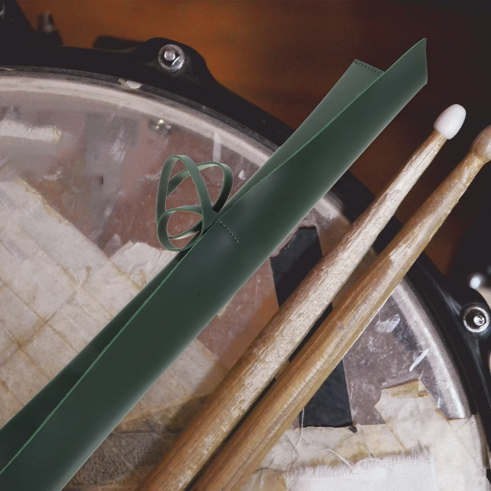 

Drumstick Holder Storage Bag Drumsticks Mallet for Percussion Pocket Pu Universal