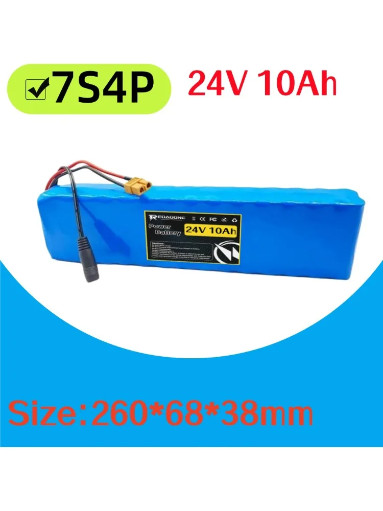 7S4P 18650 lithium-ion accu 24 V 10000 mAh, met BMS Geschikt voor gemodificeerde fiets-scooter Voertuiggereedschap. - afbeelding 2