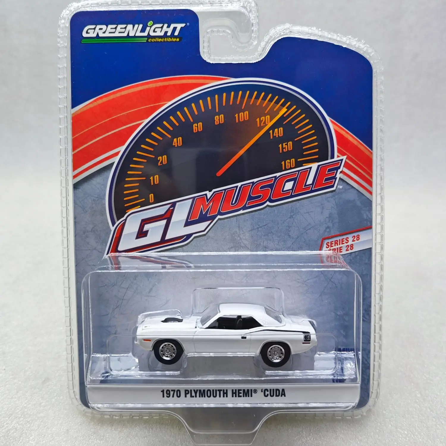 

Green Light 1:64 Green Light Muscle Series 28-1970 Plymouth Hemi'Cuda 13350-BCar Model Alloy Model Collectibles Children's Toy G