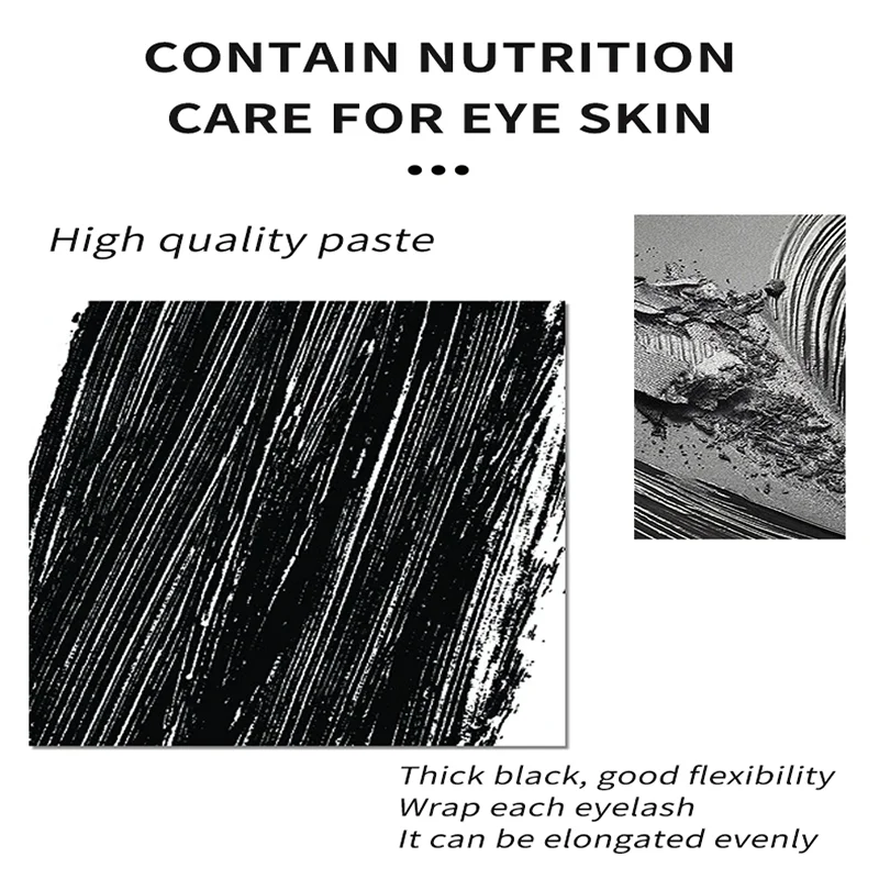 Enhance Cosmetics Makeup 4D Mascara Lengthening Waterproof Thick Curling Lasting Eyelash Extension Black Mascara Natural Eyelash