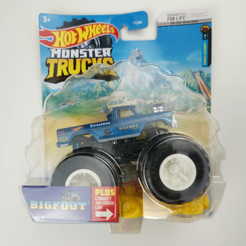 Hot Wheels-Modèles de voitures en alliage moulé sous pression, Buzz, Year, Tiger, Bone Shaker, Mega, Wrex, Jurassic, FYJ44, Monster Trucks, Renforcement, 1:64, 2022