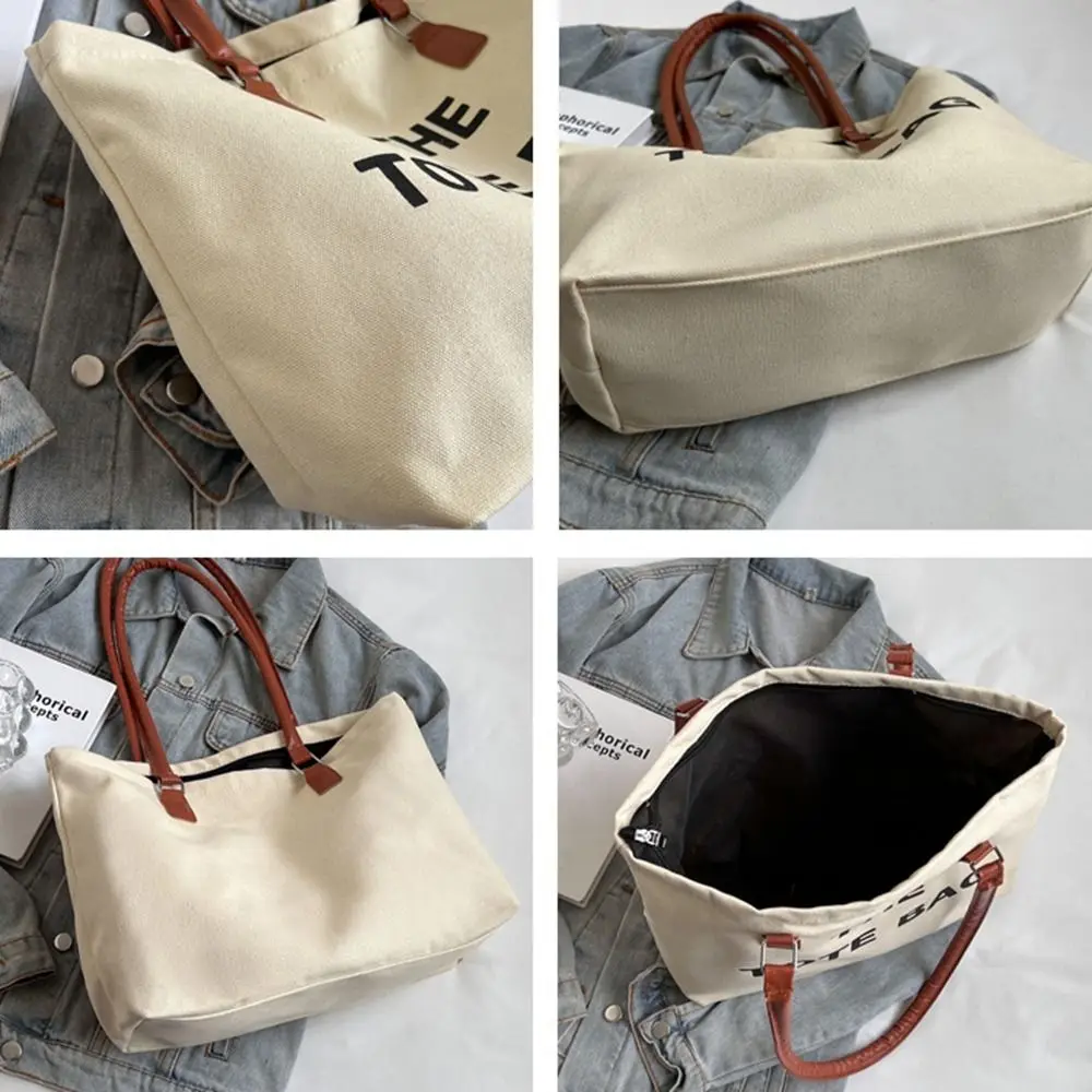 Capaciteit Boodschappentassen Voor Studenten Messenger Bag Pu Lederen Koreaanse Canvas Tas Draagtas Vrouwen Handtassen Vrouwen Schoudertassen