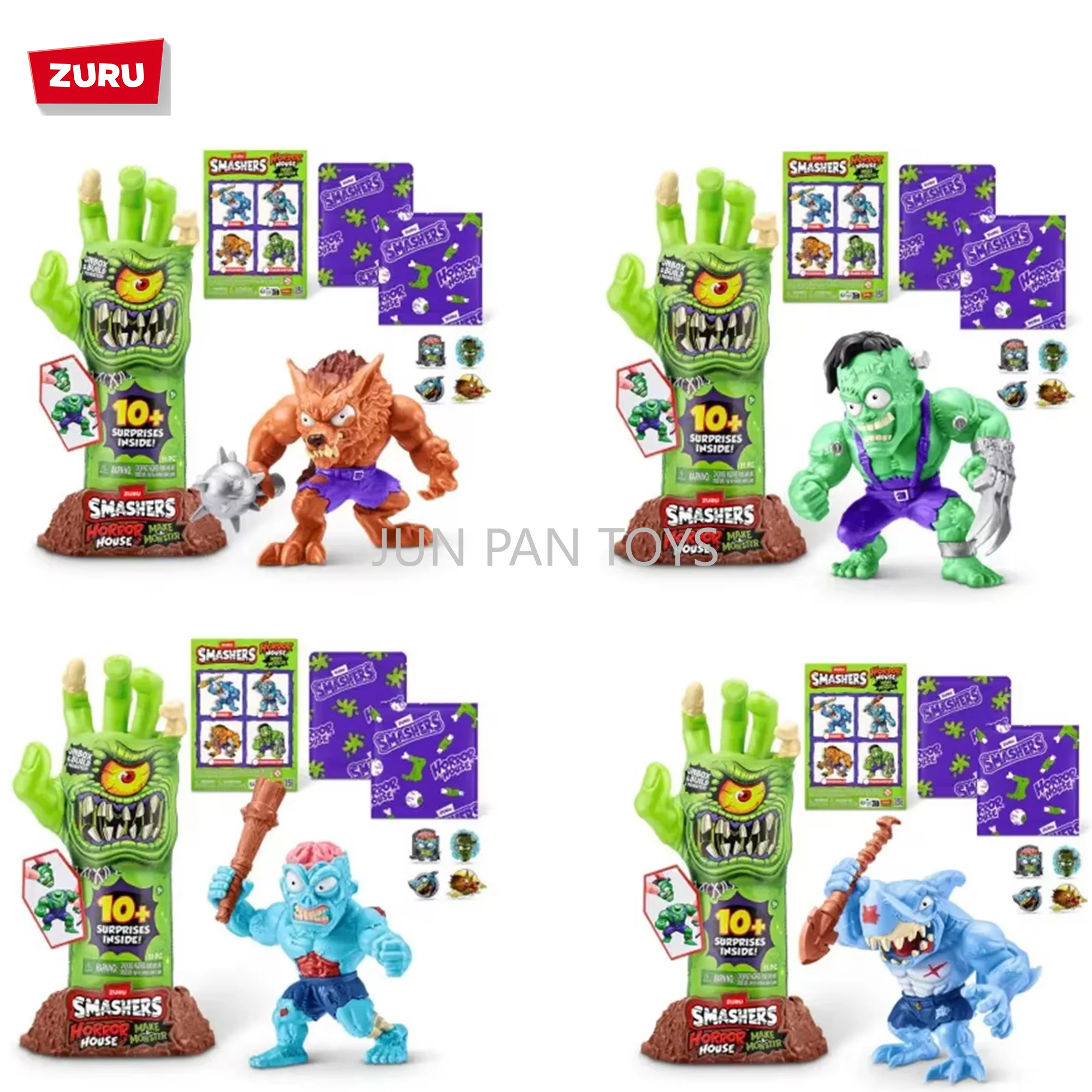 Zuru Smashers Horror House игровой набор Monster Maker фигурка интерактивная сборная модель креативный сюрприз слепая коробка детская игрушка в подарок