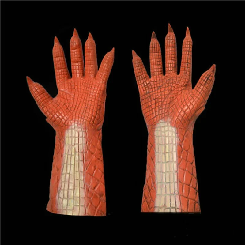 قناع Boss King Of Lies Belial ، قناع لعبة اللاتكس ، غطاء رأس شيطان التوت ، قفازات الهالوين