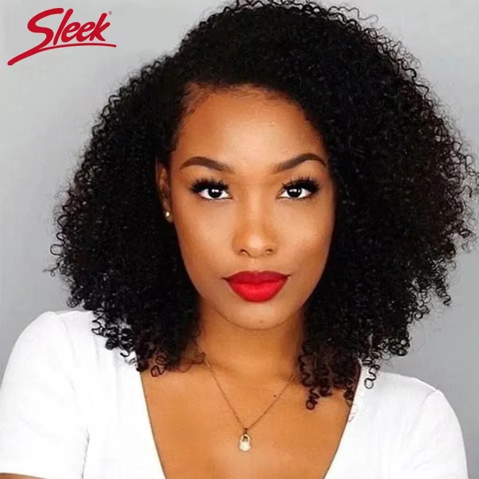 

Sleek Afro Kinky Curly Black Human Hair Wigs Ombre T1B/30 Brazilian Curly Machine Made Remy Cheap Human Hair Wigs