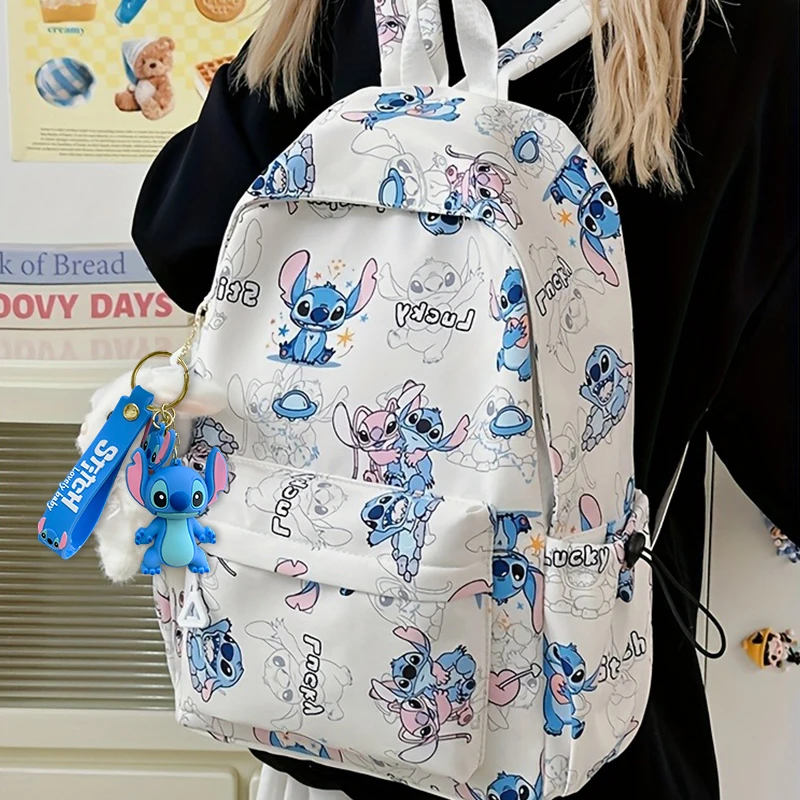 Stitch Backpack Lightweight Cute Cartoon Print School Bag for Travel Back-to-School Holiday Gift Fashion Large Capacity Bookbag